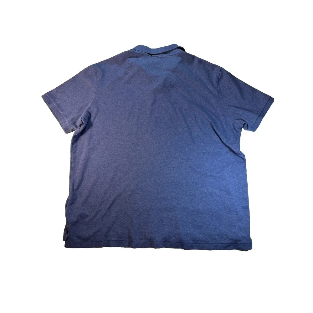 Polo Ralph Lauren Polo Shirt Men's XL Blue Heather Orange Pony Classic Fit